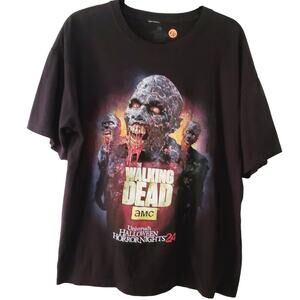 LNew-HHN 24 Walking Dead AMC Universal Retro '14 Large Souvenir Graphic Tee